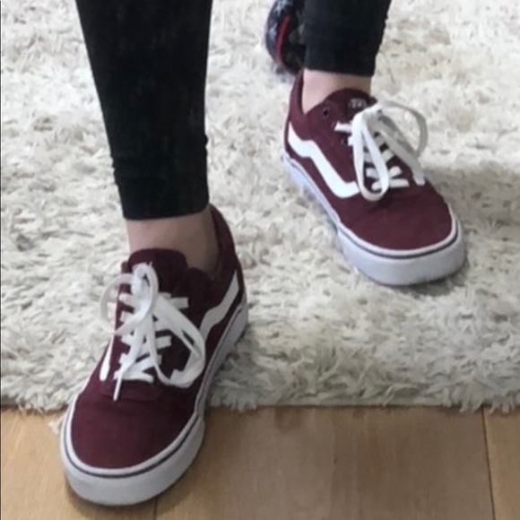 Vans Shoes - Maroon Old Skool Vans